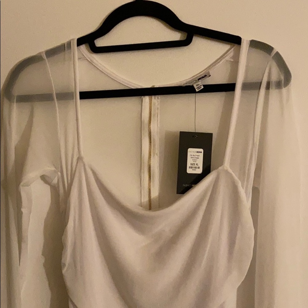 Fashion Nova White Mini Dress
